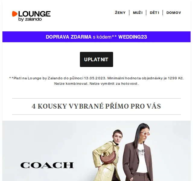Lounge by Zalando: Coach, Mammut, G-Star až 75% sleva – červen 2026 | Nuslet.cz