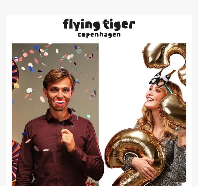 Flying Tiger Copenhagen: Silvestrovské party potřeby a dekorace – červen 2026 | Nuslet.cz