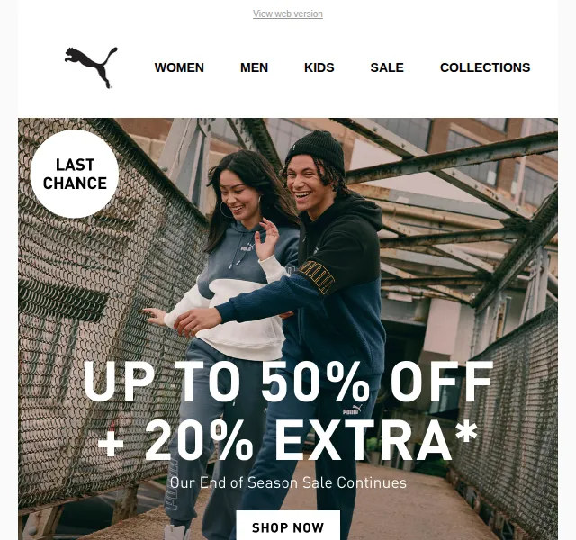 PUMA: End of Season Sale až 50 % + 20 % extra – červen 2026 | Nuslet.cz