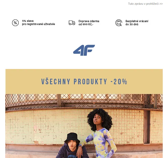 4Fstore.cz: Sleva 20 % na vše – květen 2026 | Nuslet.cz
