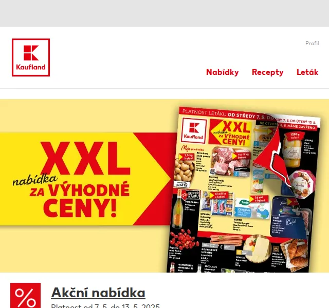 Kaufland: Actimel, Opavia, Pepsi – až 50 % sleva – červen 2026 | Nuslet.cz