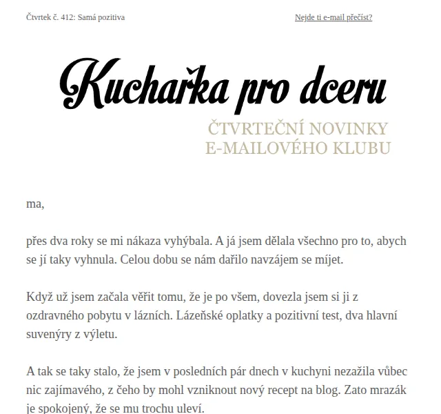 Florentýna - Kuchařka pro dceru: Hovězí roštěnky a tvarohový koláč – červen 2026 | Nuslet.cz
