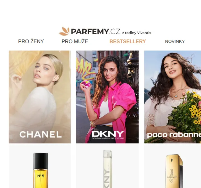Parfemy.cz: Parfémy Paco Rabanne, DKNY, Chanel za super ceny – červen 2024 | Nuslet.cz