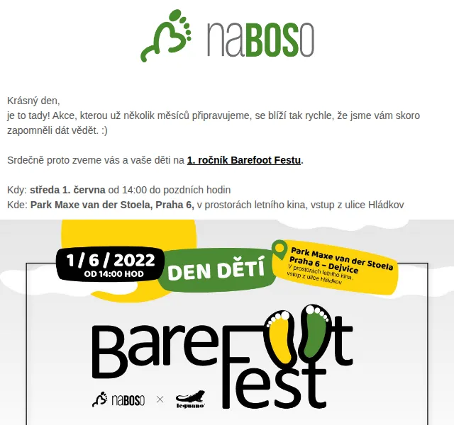 naBOSo: Barefoot Fest – červen 2022 | Nuslet.cz