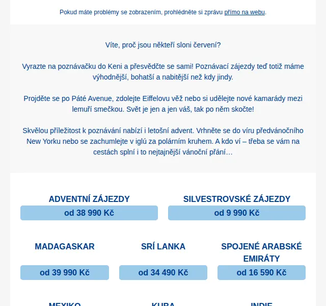 Čedok: poznávací zájezdy od 9 990 Kč – červenec 2026 | Nuslet.cz