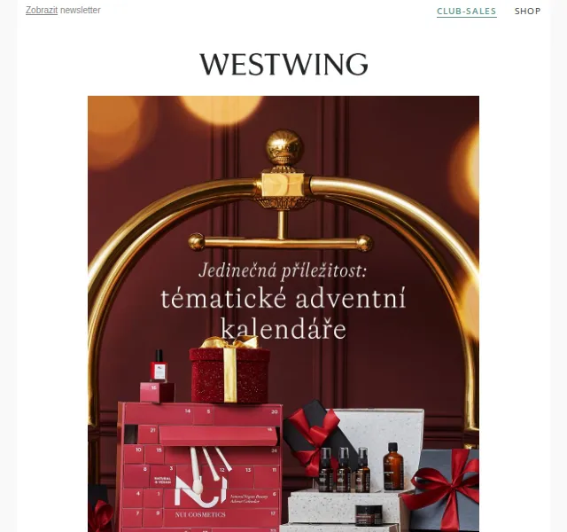 Westwing: Adventní kalendáře, perly a Mood Spaces – červenec 2026 | Nuslet.cz