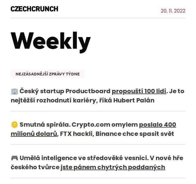CzechCrunch: Přečtěte si rozhovor s Čuprem – listopad 2022 | Nuslet.cz