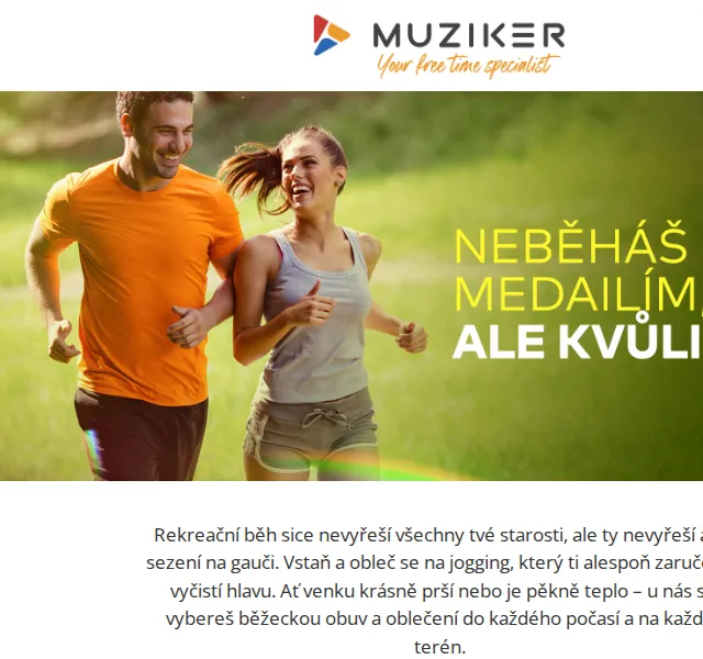 Muziker: Běžecké oblečení, obuv a doplňky – červen 2026 | Nuslet.cz