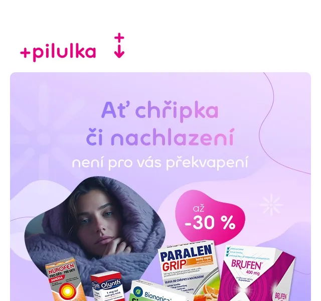 Pilulka.cz: Nurofen -35 %, Coldrex a další slevy – červenec 2026 | Nuslet.cz