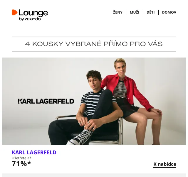 Lounge by Zalando: až 75 % sleva – Marc O'Polo, KARL LAGERFELD, ONLY | Červenec 2026