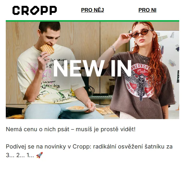 Cropp: nová kolekce 2026 – červen 2026 | Nuslet.cz