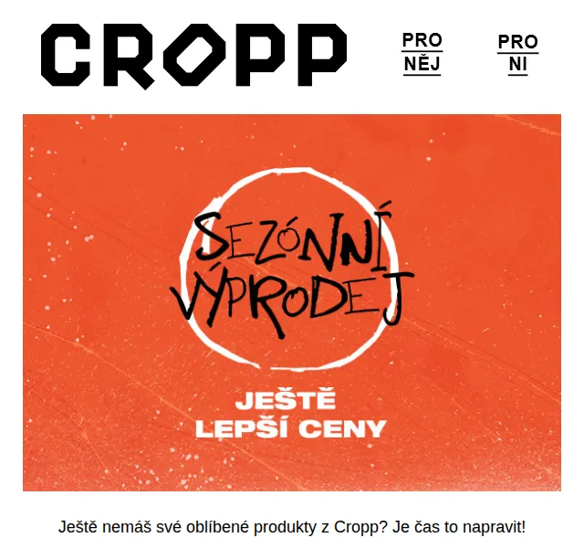 Cropp: Sezónní výprodej – červen 2026 | Nuslet.cz