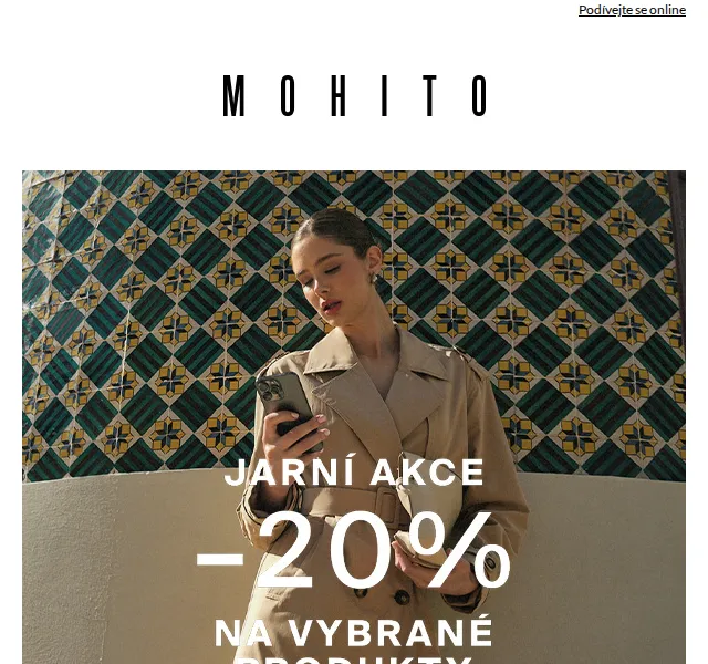 MOHITO: akce -20 % na vybrané produkty – červen 2026 | Nuslet.cz