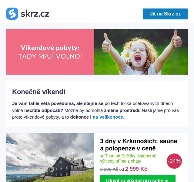 Skrz: Víkendové pobyty s wellness od 1 990 Kč – červen 2026 | Nuslet.cz