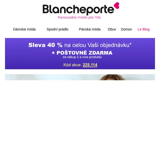 Blancheporte: Tuniky a halenky se slevou 40 % – červen 2026 | Nuslet.cz