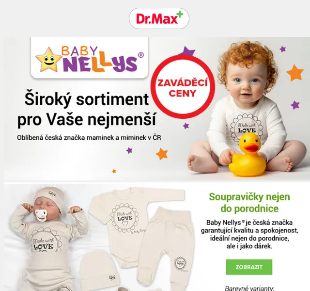 Dr.Max E-shop: Baby Nellys za zaváděcí ceny – červen 2026 | Nuslet.cz