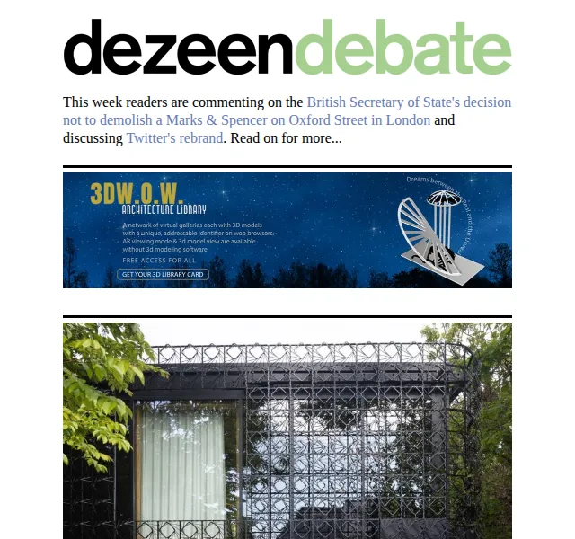 Dezeen Daily: Debata o moderní architektuře – červen 2026 | Nuslet.cz