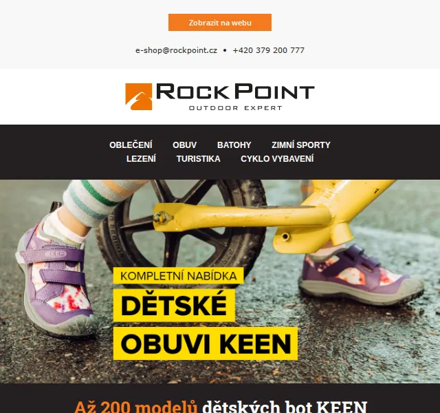 Rock Point: Až 200 modelů dětských bot KEEN – červen 2026 | Nuslet.cz