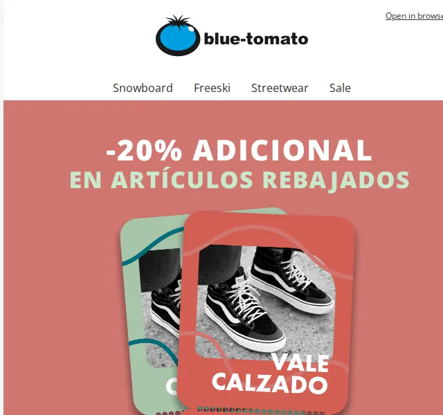 BLUE TOMATO: -20 % na boty – červenec 2026 | Nuslet.cz
