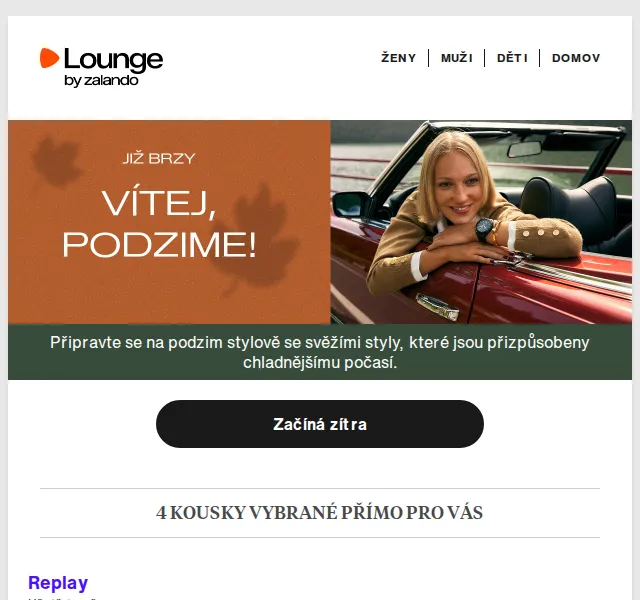 Lounge by Zalando: Replay, Weekday až 80 % – duben 2026