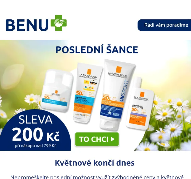 BENU E-shop: květnové akce – sleva až 25 % | květen 2026