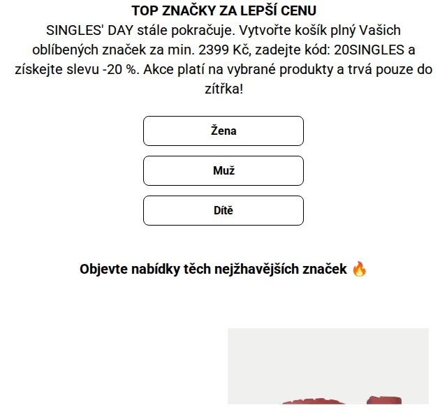 Modivo: Singles' Day sleva 20 % – červen 2026 | Nuslet.cz
