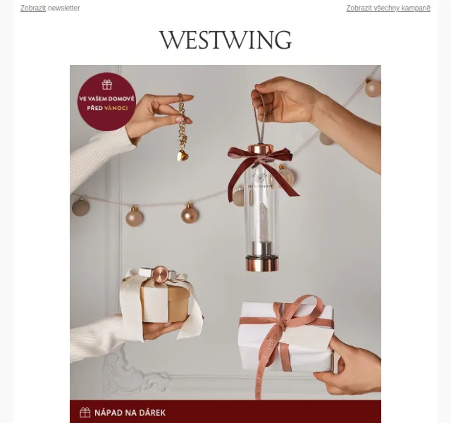 Westwing: Dárky pro ni – Vánoční bestsellery 2026 | Nuslet.cz