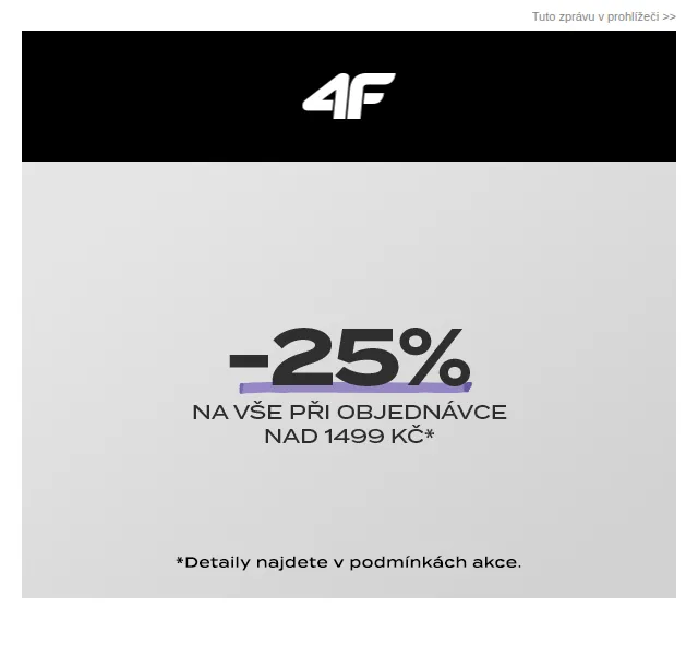 4Fstore.cz: -25% sleva na vše – říjen 2024 | Nuslet.cz