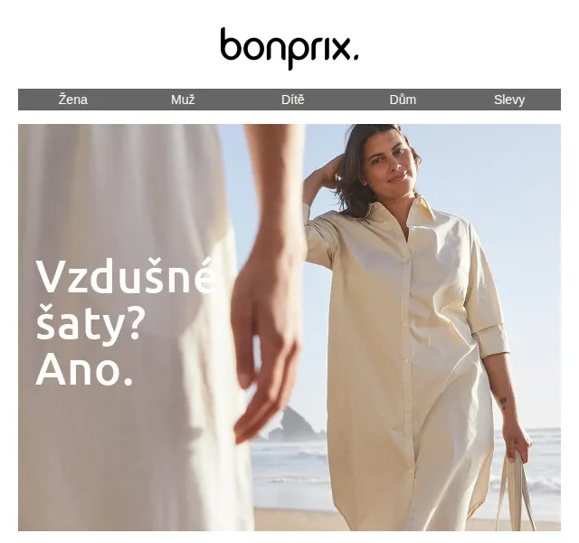 bonprix: letní šaty a outfit – červen 2026 | Nuslet.cz