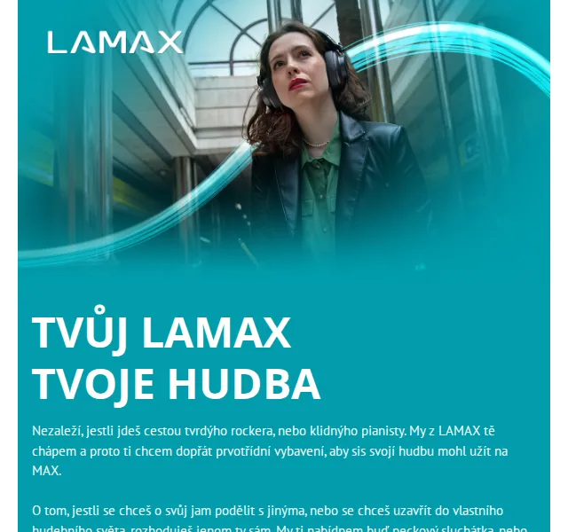 LAMAXshop.cz: sluchátka a repráky na hudbu na MAX – červen 2026 | Nuslet.cz
