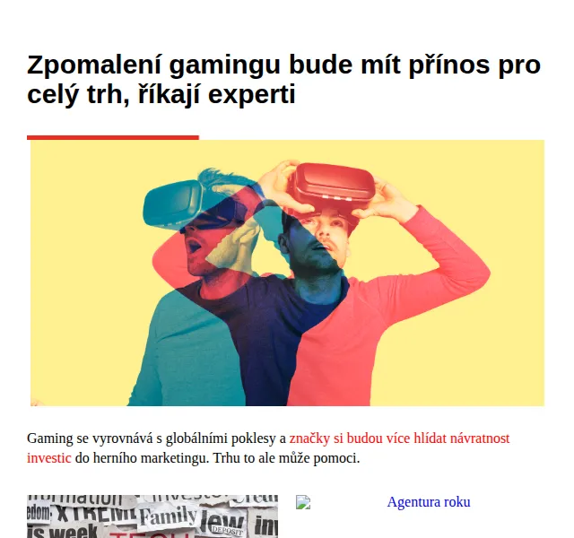 Marketing & Media: Soutěž o vstupenky na Agenturu roku – červen 2026 | Nuslet.cz