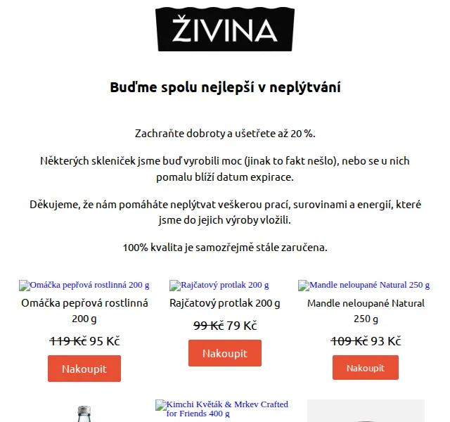 Živina: Dobroty až s 20% slevou – červen 2026 | Nuslet.cz