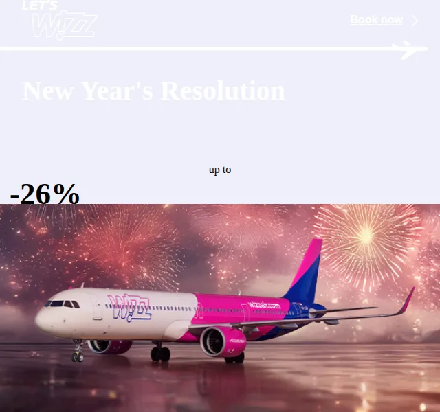 Wizz Air: do 26% sleva na letenky – červen 2026 | Nuslet.cz