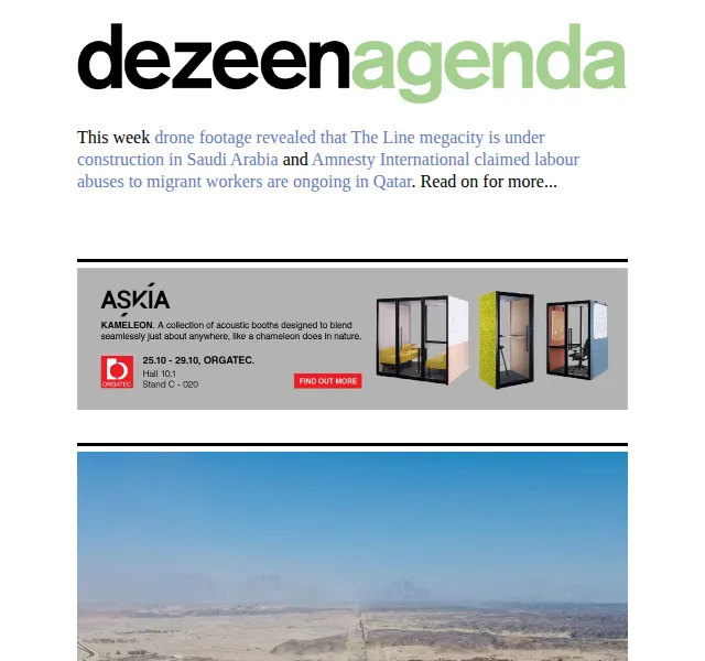 Dezeen Daily: Architektura a design – červen 2026 | Nuslet.cz