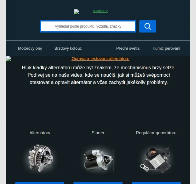 Autodoc.cz: Díly pro auta a motocykly – červen 2026 | Nuslet.cz