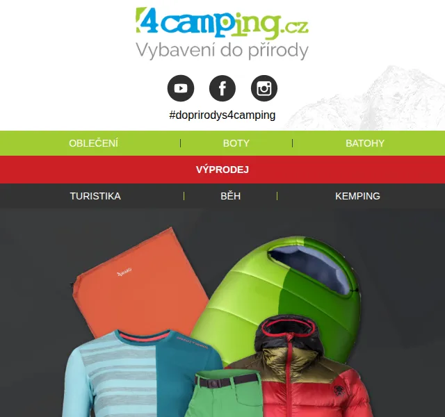 4camping: Extra sleva 15 % na vše – červen 2026 | Nuslet.cz