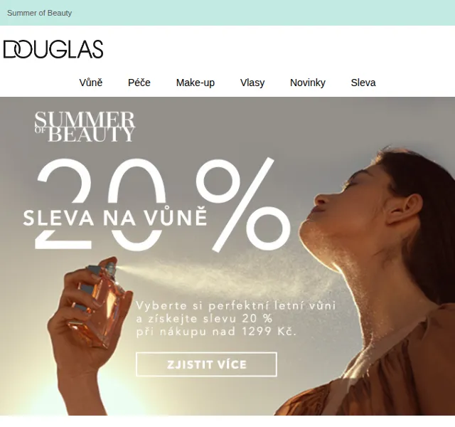 Douglas CZ: Vůně na léto s 20% slevou – červen 2026 | Nuslet.cz