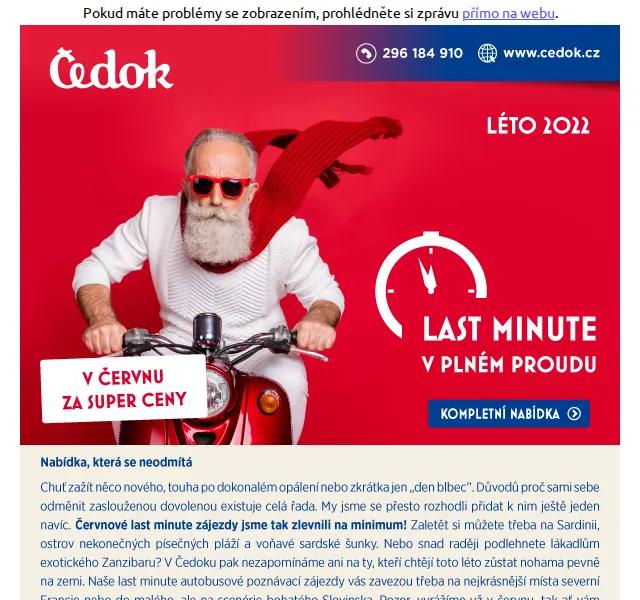 Čedok: Červnové last minute zájezdy za super ceny – červen 2026 | Nuslet.cz