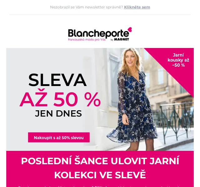 Blancheporte: Poslední šance – šaty až 50 % sleva – červen 2026 | Nuslet.cz