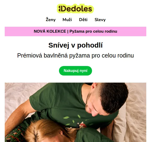 Dedoles: Nová pyžama z prémiové bavlny – červenec 2026 | Nuslet.cz