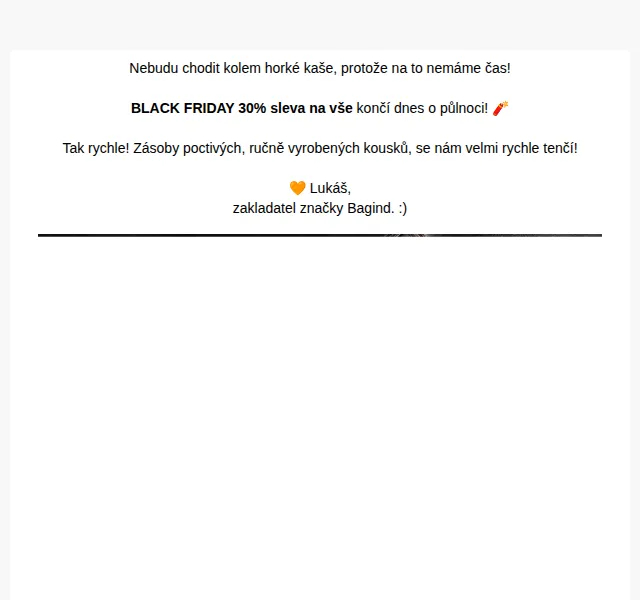 Bagind: Black Friday 30% sleva na vše – červen 2026 | Nuslet.cz