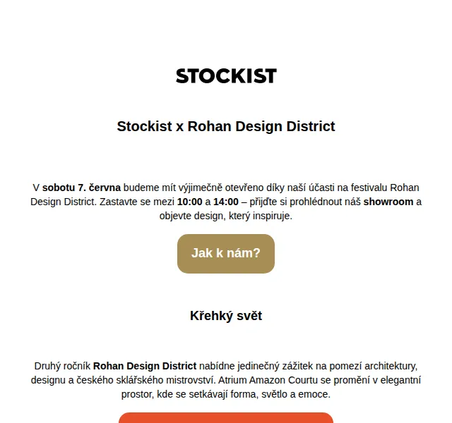 Stockist: Brokis skleněná světla – červen 2026 | Nuslet.cz