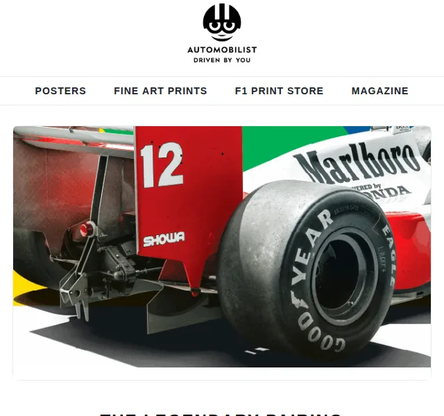 Automobilist: Ayrton Senna McLaren MP4/4 plakáty – limitovaná edice – červen 2026 | Nuslet.cz