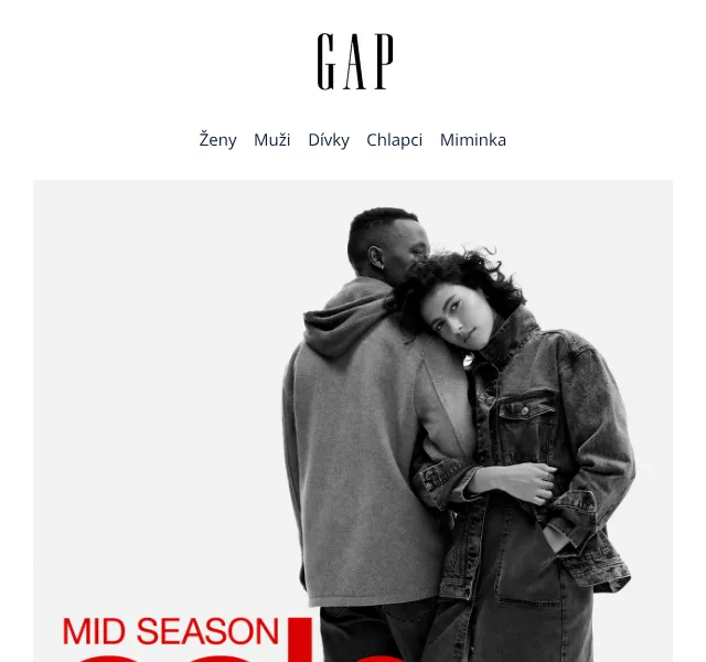 GAP Mid Season Sale – duben 2026 | Nuslet.cz
