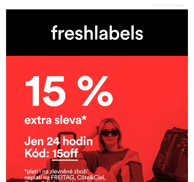 Freshlabels: Extra sleva 15 % i na zlevněné – červen 2023 | Nuslet.cz