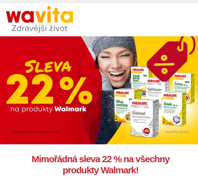 Wavita: Sleva 22 % na Walmark a 20 % na Urinal – červen 2026 | Nuslet.cz