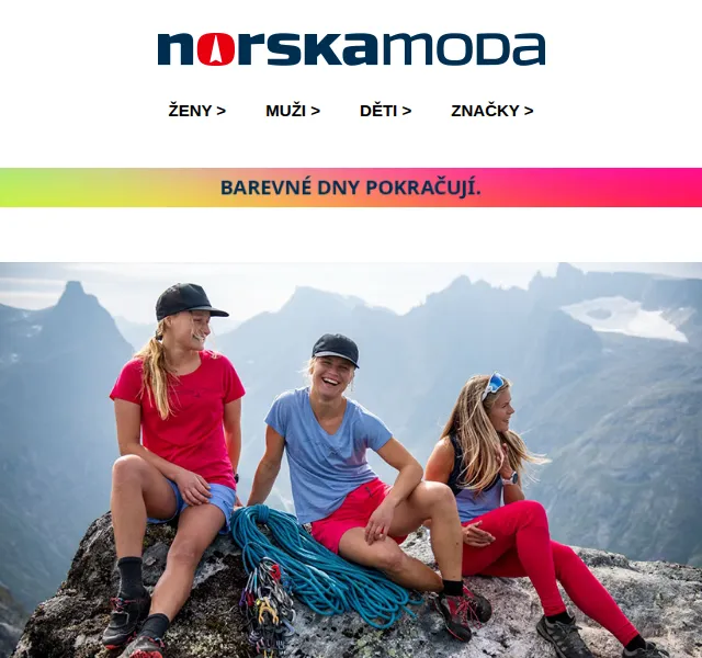 Norskamoda.cz: Slevy až 23 % na norské oblečení – červenec 2026 | Nuslet.cz