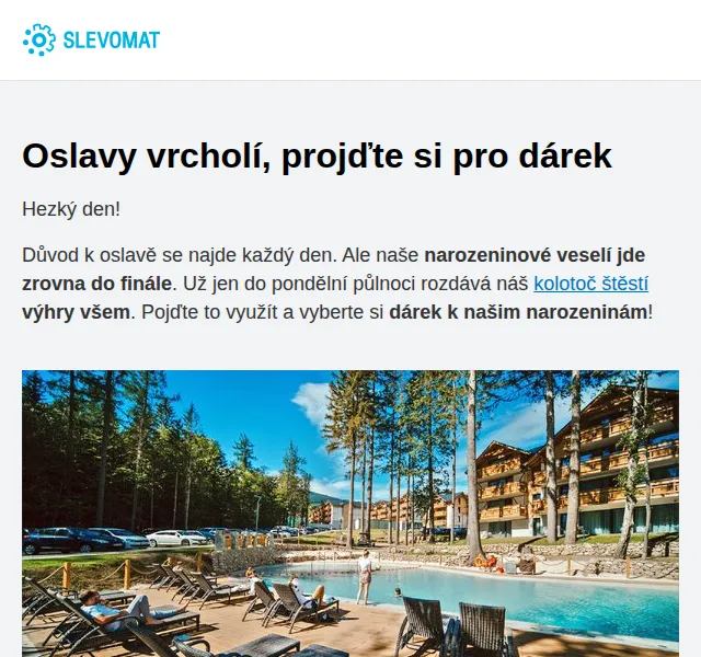 Slevomat: narozeninové slevy a výhry – červen 2026 | Nuslet.cz