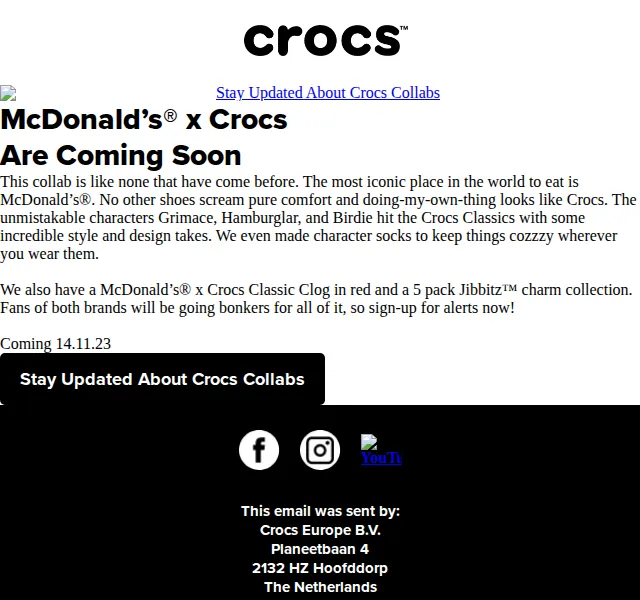 Crocs: McDonald's x Crocs limitovaná edice – červen 2026 | Nuslet.cz