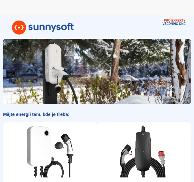 Sunnysoft: Wissenergy nabíječky a Xiaomi TV Box – červenec 2026 | Nuslet.cz